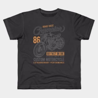 Champions Motrocicle road race Kids T-Shirt